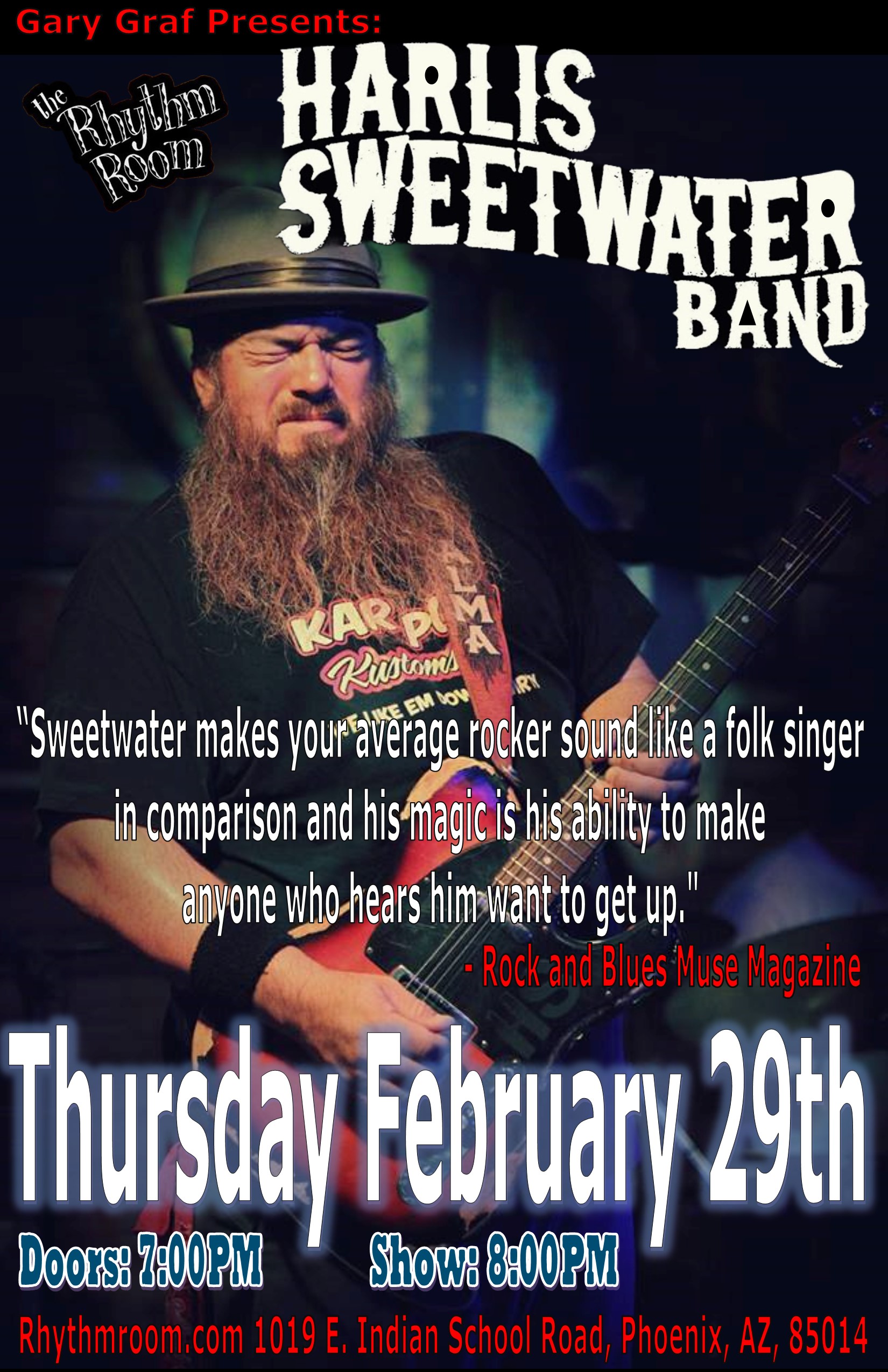 Buy Tickets To Harlis Sweetwater Band In Phoenix On February 29 2024