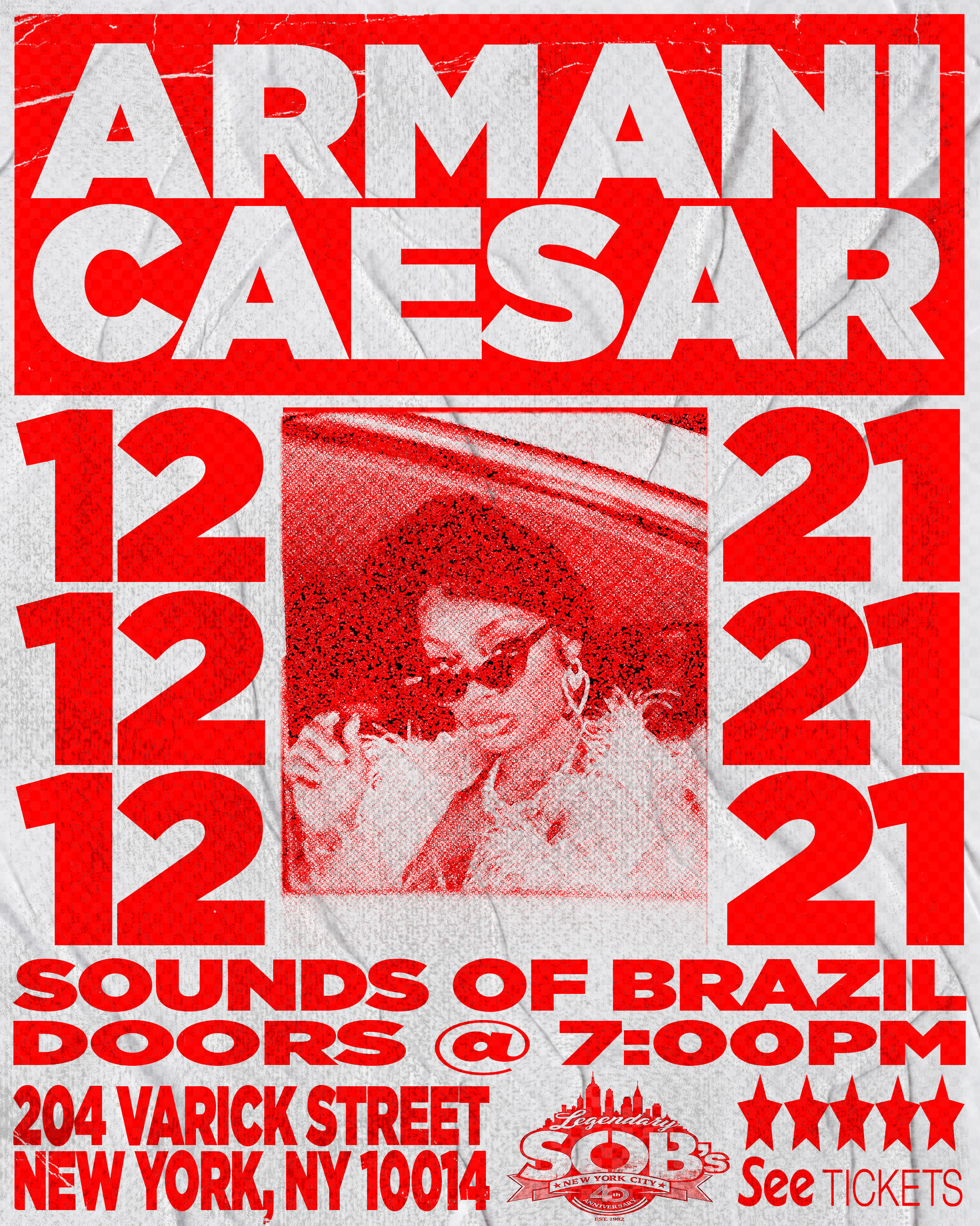 Buy tickets to Armani Caesar in New York on November 21 2022