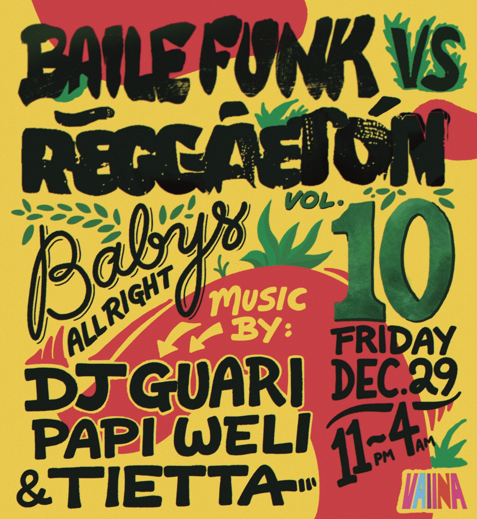 Buy tickets to Baile Funk Vs Reggaetón Vol.10 in Brooklyn on December 29,  2023