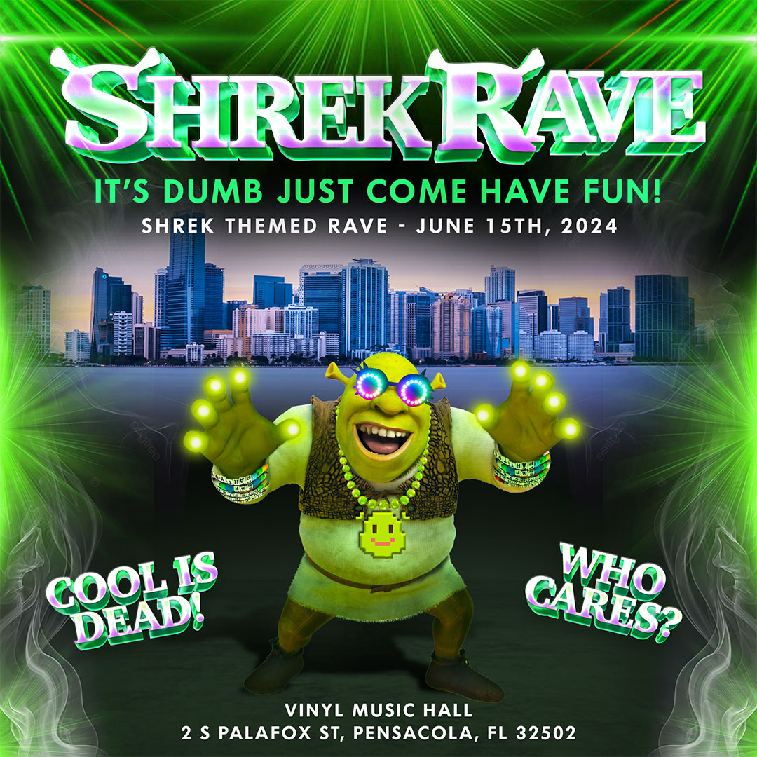 Buy tickets to SHREK RAVE in Pensacola on June 15, 2024