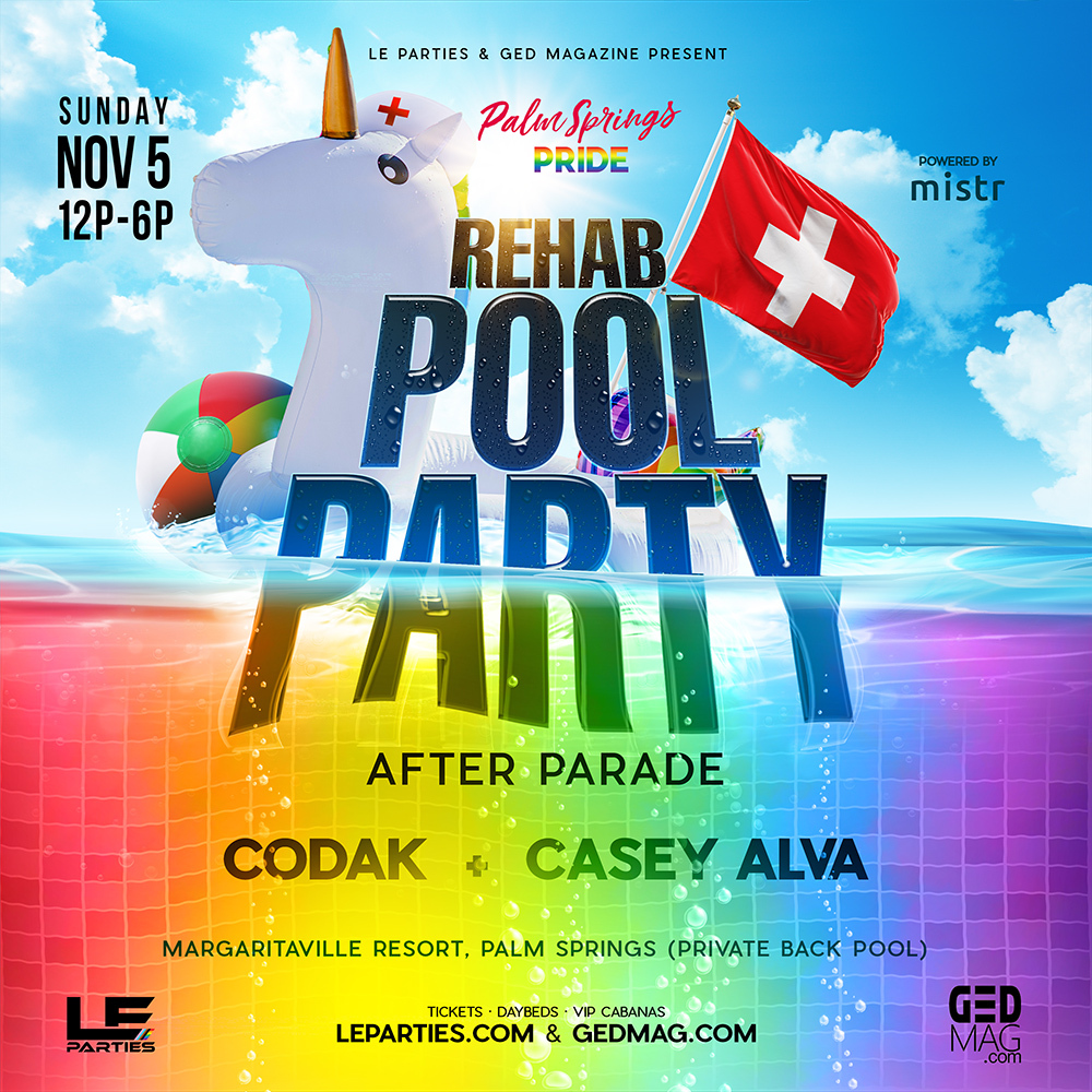 Buy tickets to REHAB POOL PARTY / Palm Springs Pride on November 5, 2023