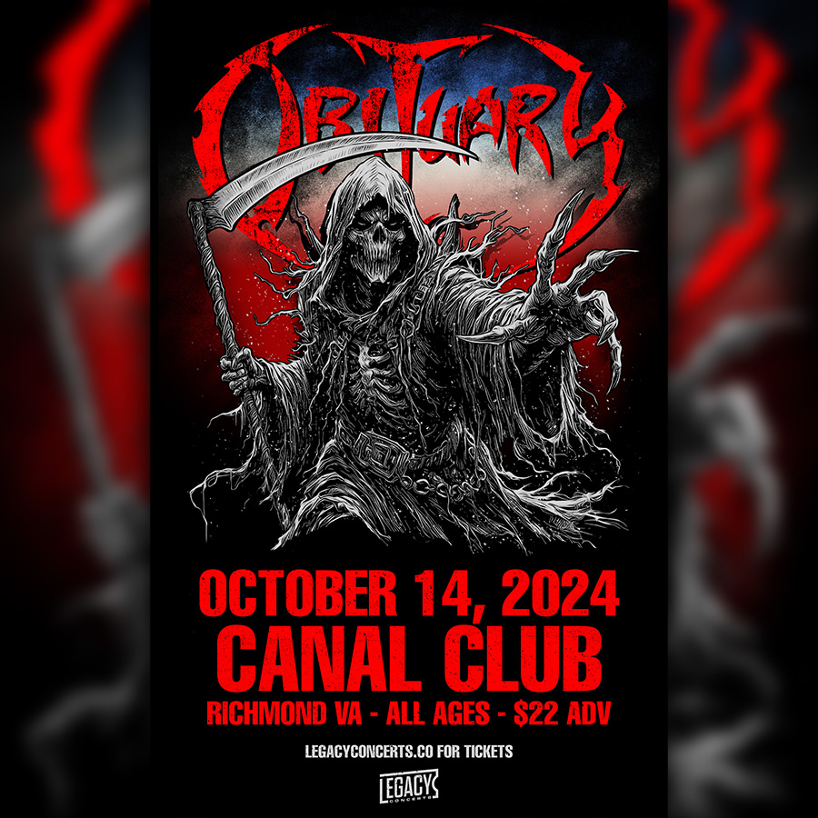 Buy tickets to Obituary at Canal Club on October 14, 2024