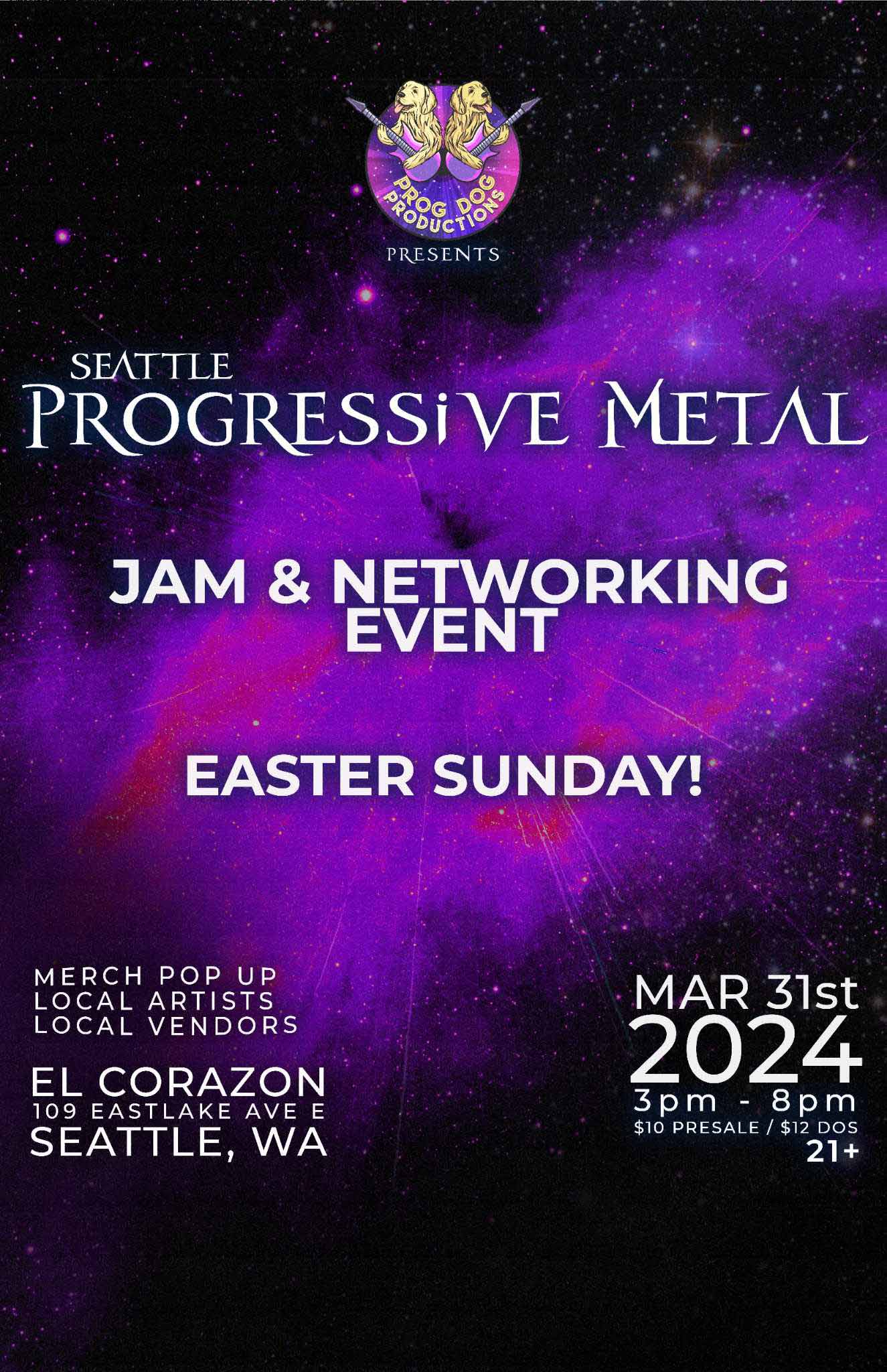 Seattle Prog Metal, Math Rock, Djent, Metal Musicians Hangou