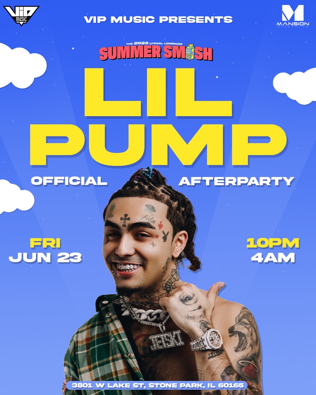 Buy tickets to AY DIOS MIO w/ LIL PUMP Official Summer Smash Afterparty on  June 23, 2023