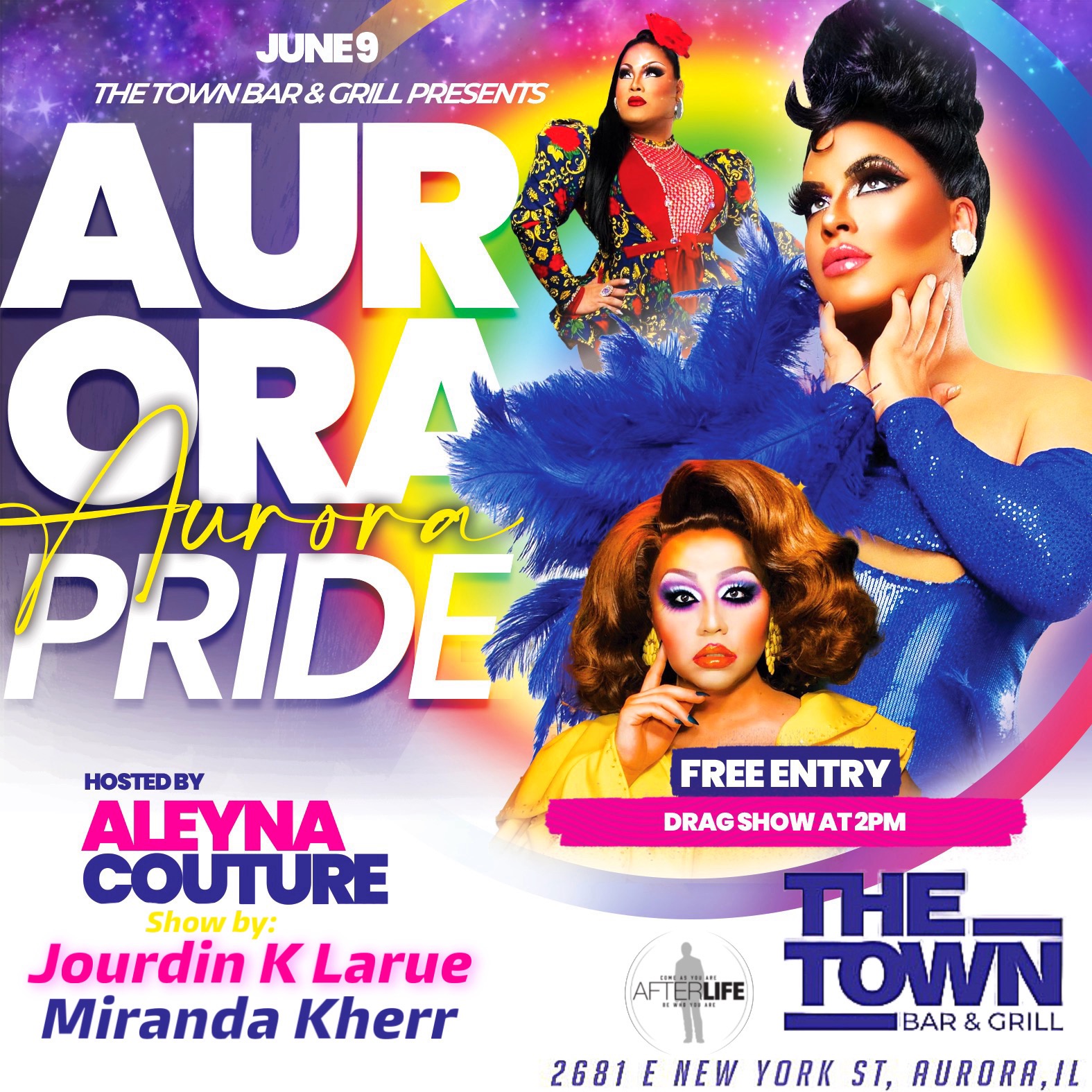 Buy tickets to Aurora Pride Drag Show at The Town on June 9, 2024