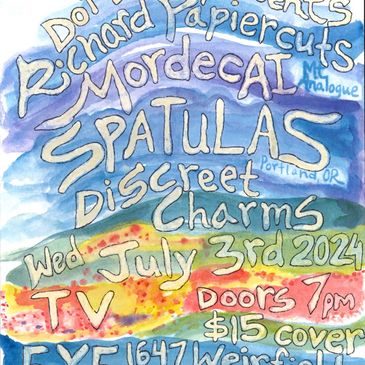 Richard Papiercuts, Mordecai, The Spatulas, Discreet Charms-img